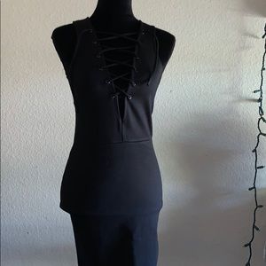 Asymmetrical Body con dress